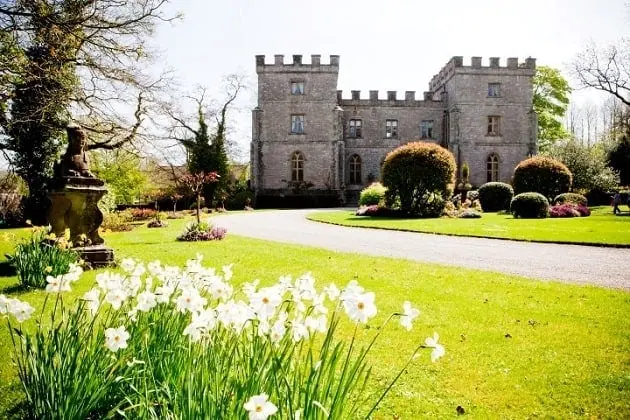 Clearwell Castle in the summer