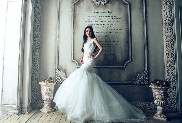 Stylish wedding dress